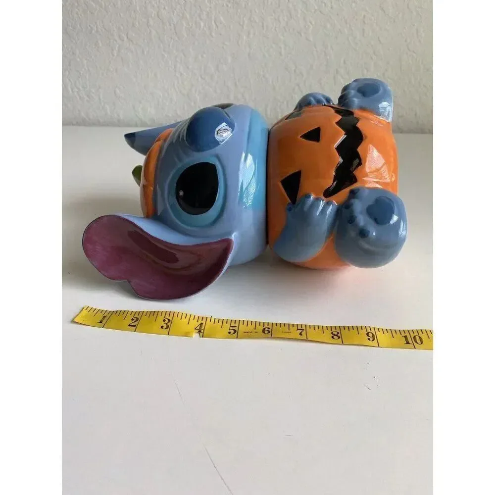 Disney Pumpkin Stitch Halloween Cookie Jar 2022 Stitch from Lilo‎ & Stitch NEW